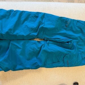 Burton boys Exile snowboard pants teal color